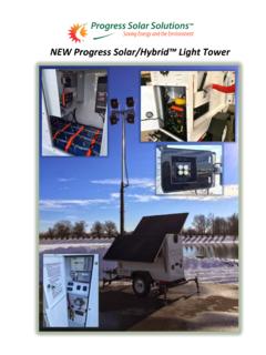 NEW Progress Solar/Hybrid™ Light Tower