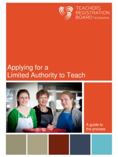 Applying for a Limited Authority to Teach
