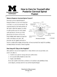 How to Care for Yourself after Posterior Cervical …
