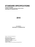 STANDARD SPECIFICATIONS - Caltrans