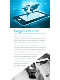 Progress Report - FedPayments Improvement