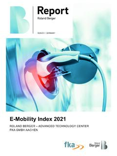 E-mobility Index 2021 - Roland Berger