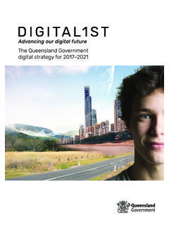 The Queensland Government digital strategy for 2017–2021
