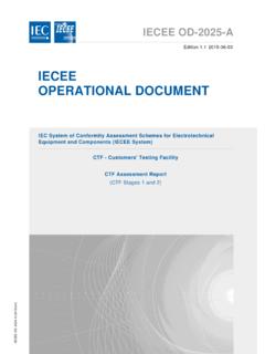 IECEE OPERATIONAL DOCUMENT - IEC System of …