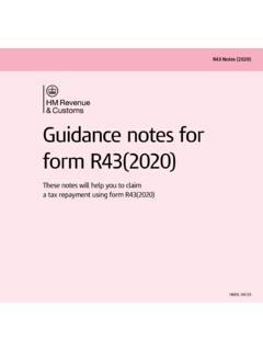 Guidance notes for form R43 (2020) - GOV.UK