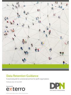 Data Retention Guidance - Data Protection Network