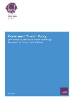 Government Tourism Policy