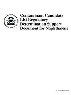 Contaminant Candidate List Regulatory Determination ...