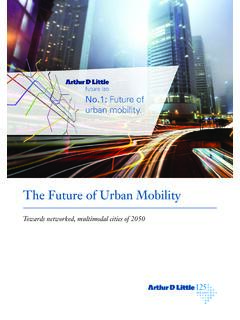 The Future of Urban Mobility - Arthur D. Little