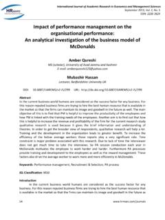Impact of performance management on the organisational ...