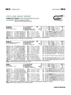 FILLY AND MARE SPRINT START - breederscup.com