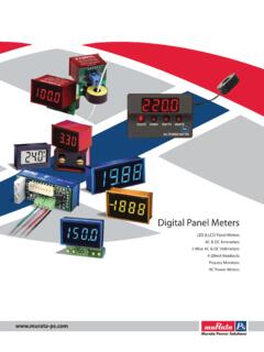 Digital Panel Meters D - docs-europe.electrocomponents.com