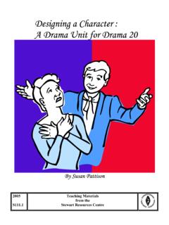Designing a Character: A Drama Unit for Drama 20