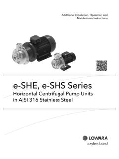 E-SH Stainless Steel 316 End Suction Pumps - Xylem US