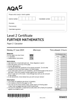 Level 2 Certificate - filestore.aqa.org.uk