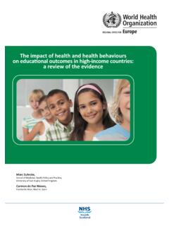 The impact of health and health behaviours on educational ...
