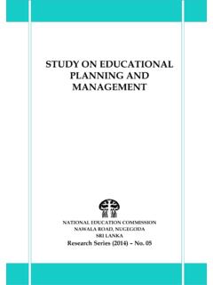 STUDY ON EDUCATIONAL PLANNING AND MANAGEMENT