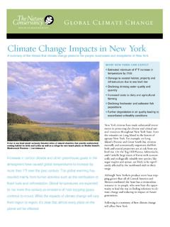 Climate Change Impacts in New York - The Nature …