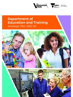 Strategic Plan - Department of Education and Training