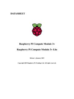 Raspberry Pi Compute Module 3+ Raspberry Pi Compute …