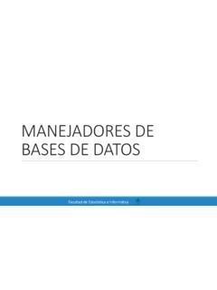MANEJADORES DE BASES DE DATOS - Universidad …