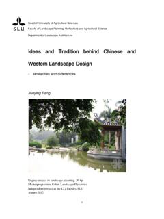 Ideas and Tradition behind Chinese and Western Landscape ...