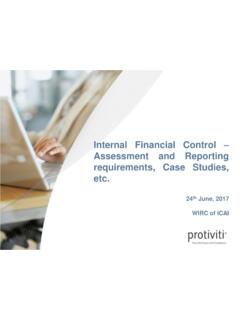 Internal Financial Control Assessment and Reporting ...