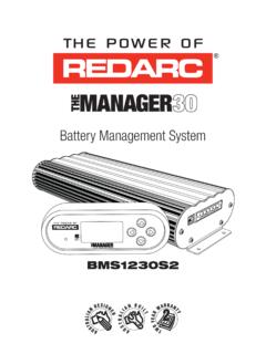 Battery Management System - Redarc Electronics