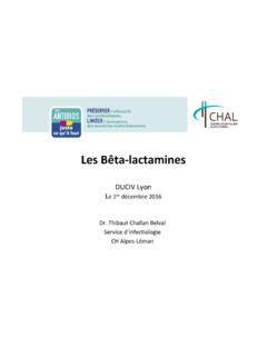 B&#234;ta-lactamines DUCIV 2 2016-17 - Infectiologie
