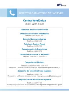 Central telef&#243;nica - hacienda.go.cr