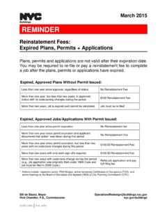 Reinstatement Fees: Expired Plans, Permits + Applications