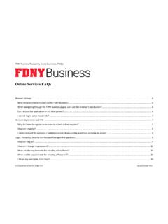 Online Services FAQs - New York City