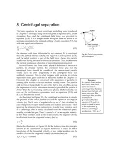 8 Centrifugal separation