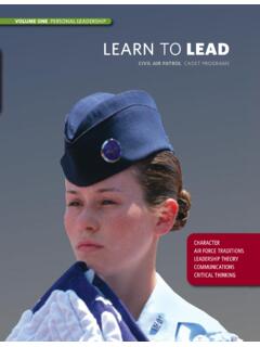 LEARN TO LEAD - Civil Air Patrol