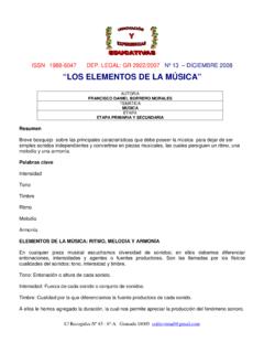 ISSN 1988-6047 “LOS ELEMENTOS DE LA M&#218;SICA”
