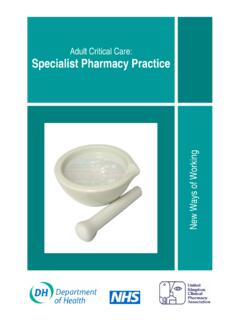 Adult Critical Care: Specialist Pharmacy Practice - CoDEG