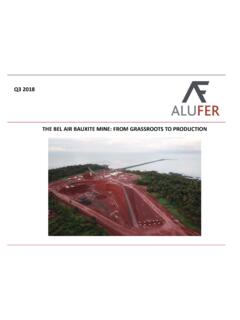 Q3 2018 THE BEL AIR BAUXITE MINE: FROM GRASSROOTS TO ...