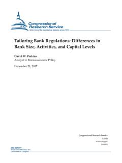 Tailoring Bank Regulations: Differences in Bank Size ...