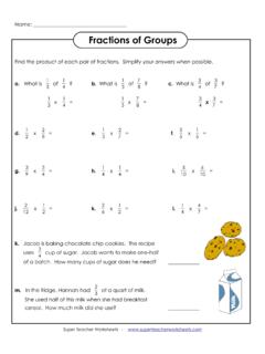Multiplying Fractions - Super Teacher Worksheets