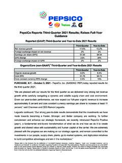 PepsiCo Reports Third-Quarter 2021 Results; Raises Full ...