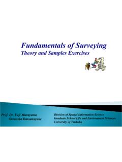 Fundamentals of Surveying - Tsukuba