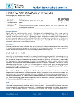 LIQUID CAUSTIC SODA (Sodium Hydroxide) - Westlake