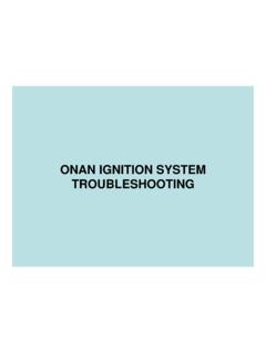 ONAN IGNITION SYSTEM TROUBLESHOOTING