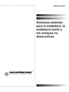 Símbolos estándar para la soldadura, la soldadura fuerte y ...