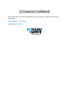 1G Inspectors Guidebook - dmvnv.com