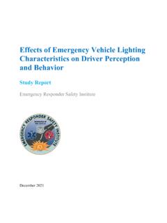 Effects of Emergency Vehicle Lighting Characteristics on ...