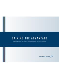 GAINING THE ADVANTAGE - Lockheed Martin Space
