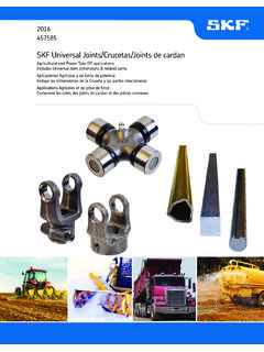 SKF Universal Joints/Crucetas/Joints de cardan