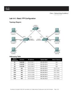 Lab 4.4.1: Basic VTP Configuration - Arvutiteaduse instituut
