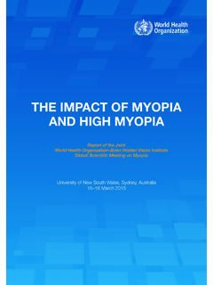 IMPACT OF INCREASING THE IMPACT OF MYOPIA …